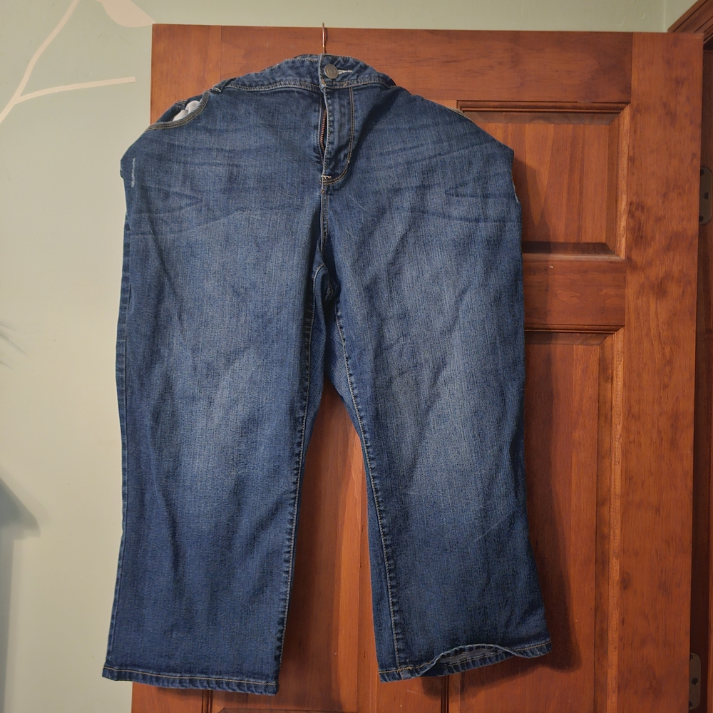 Lane Bryant Blue Denim Capris